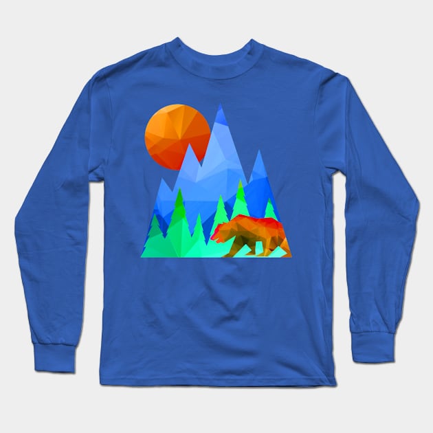 Northern Sunrise Long Sleeve T-Shirt by robotface